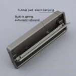 Simple Wardrobe Slotted Scrub Handle Concealed Recessed Drawer Invisible Handle, Hole Distance：160mm - Image 4