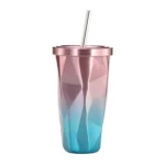 500ml Irregular Double Layer 304 Stainless Steel Sippy Cup - Image 2