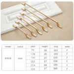 9008-224 Modern Simple Cabinet Door Handle Drawer Wardrobe Zinc Alloy Handle - Image 4