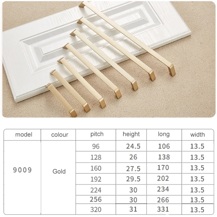 HC9753J_3.webp 9009-192 Modern Simple Cabinet Door Handle Drawer Wardrobe Zinc Alloy Handle - Image 4