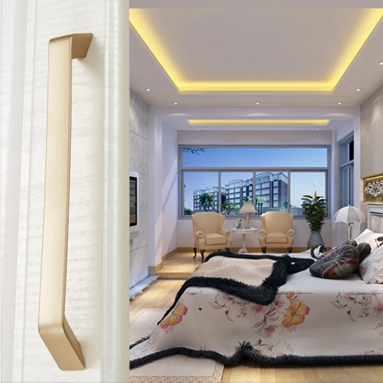 HC9753J_6.webp 9009-192 Modern Simple Cabinet Door Handle Drawer Wardrobe Zinc Alloy Handle - Image 7