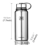 610ml Outdoor Vacuum Stainless Steel Heat Insulation Cup Portable Large Capacity Sports Bottle - Image 3