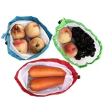10 PCS Double-Stitched Strength Reusable Fruit Sandwich Pouch Mesh Storage Bags, Size: 30cm x 35cm, Random Color Delivery - Image 7