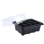 Seedling Tray Sprout Plate 12 Holes Nursery Pots Tray Lids Box For Gardening Bonsai Mini Greenhouse Nursery Plate - Image 2