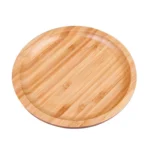 Household Creative Simple Round Bamboo Tea Tray Mini Tea Table, Diameter: 30cm - Image 2