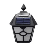 Solar Retro Hexagonal LED Wall Lamp Outdoor Light Sensor Control Landscape Light - Image 2
