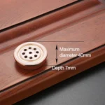 Oukali Stainless Steel Zinc Alloy Vent Hole Furniture Cabinet Wardrobe Riser Vent - Image 4