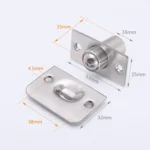 1 Set 106 Stainless Steel Invisible Door Bead Spring Beads Special Bead Lock Door Bead - Image 3