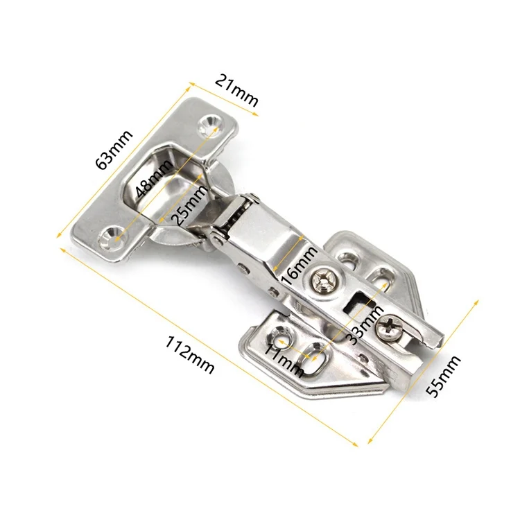 HC9944_2.webp 2 PCS Stainless Steel Hydraulic Hinge Copper Rod Hydraulic Buffer Hinge, 781 Big Bend - Image 3