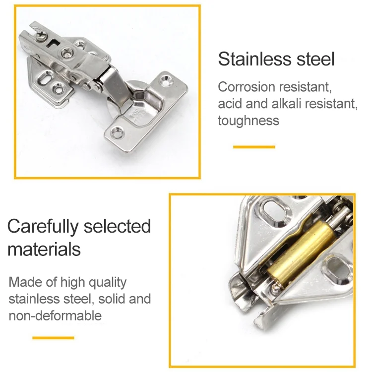 HC9944_3.webp 2 PCS Stainless Steel Hydraulic Hinge Copper Rod Hydraulic Buffer Hinge, 781 Big Bend - Image 4
