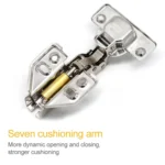 2 PCS Stainless Steel Hydraulic Hinge Copper Rod Hydraulic Buffer Hinge, 781 Big Bend - Image 7