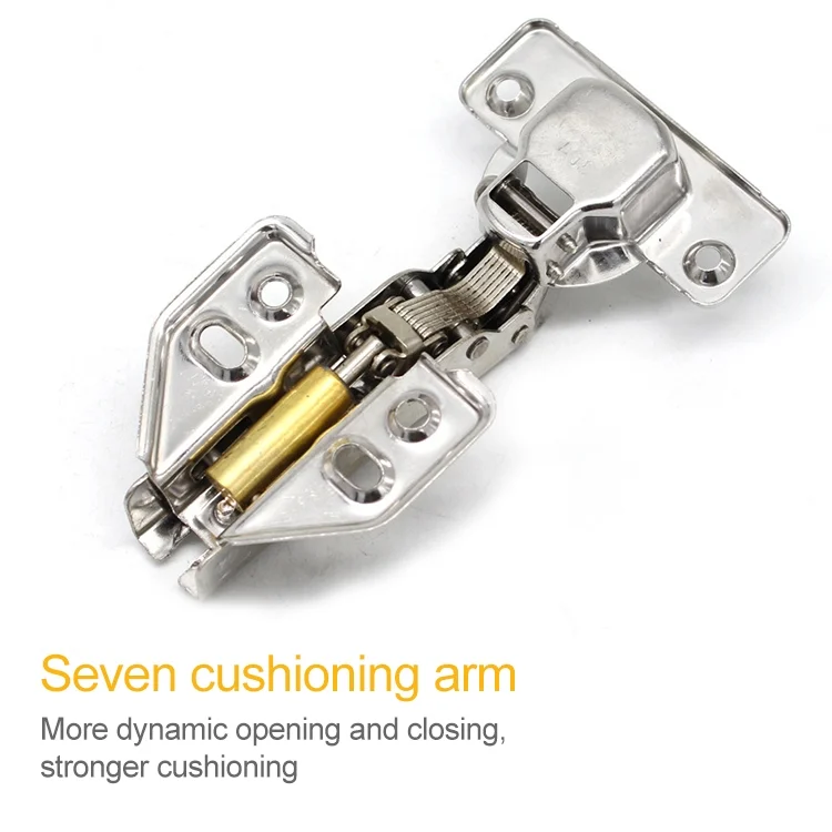 HC9944_6.webp 2 PCS Stainless Steel Hydraulic Hinge Copper Rod Hydraulic Buffer Hinge, 781 Big Bend - Image 7