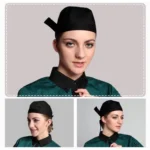 Simple Style Unisex Chef Waiter Work Cap Pirate Hat Turban Cap - Image 4