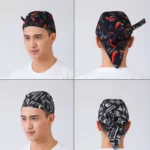 Simple Style Unisex Chef Waiter Work Cap Pirate Hat Turban Cap - Image 5