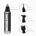 SPORTSMAN Four-in-one Rechargeable Ear Nose Trimmer Electric Shaver Beard Face Eyebrows Hair Trimmer For Men, US Plug(Black, 110V) - Image 6
