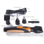 SPORTSMAN Four-in-one Electric Rechargeable Ear Nose Trimmer Beard Face Shaver Eyebrows Hair Trimmer For Men, US Plug(gold 110v) - Image 5