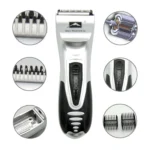 Battery Power Supplied Electric Hair Shaver For Children Man Haircut Machine(Silver) - Image 5