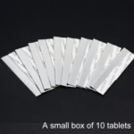 10 PCS Professional Hairdressing Tools Scraper Blade Eyebrow Trimmer Shaving Scratching Hair Feather Blade(Silver) - Image 3