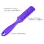 3pcs Hair Tools Double-sided Knife Hair Comb Hair Bangs Trimmer Thinning Device Hair Clipper,  Random Color Delivery - Image 3