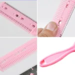 3pcs Hair Tools Double-sided Knife Hair Comb Hair Bangs Trimmer Thinning Device Hair Clipper,  Random Color Delivery - Image 4