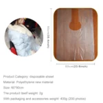 200 PCS One-time Hair Coloring Shawl/Cap Hairdressing Salon Hair Treatment Cloth Scarf(Transparent) - Image 3