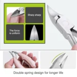 2 in 1 Nail Clipper for Paronychia Stainless Steel Olecranon Nail Nipper & Ingrown Nail Lifter - Image 8
