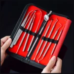 9 In 1 Stainless Steel Dentist Tools Set - Image 11