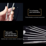 9 In 1 Stainless Steel Dentist Tools Set - Image 8
