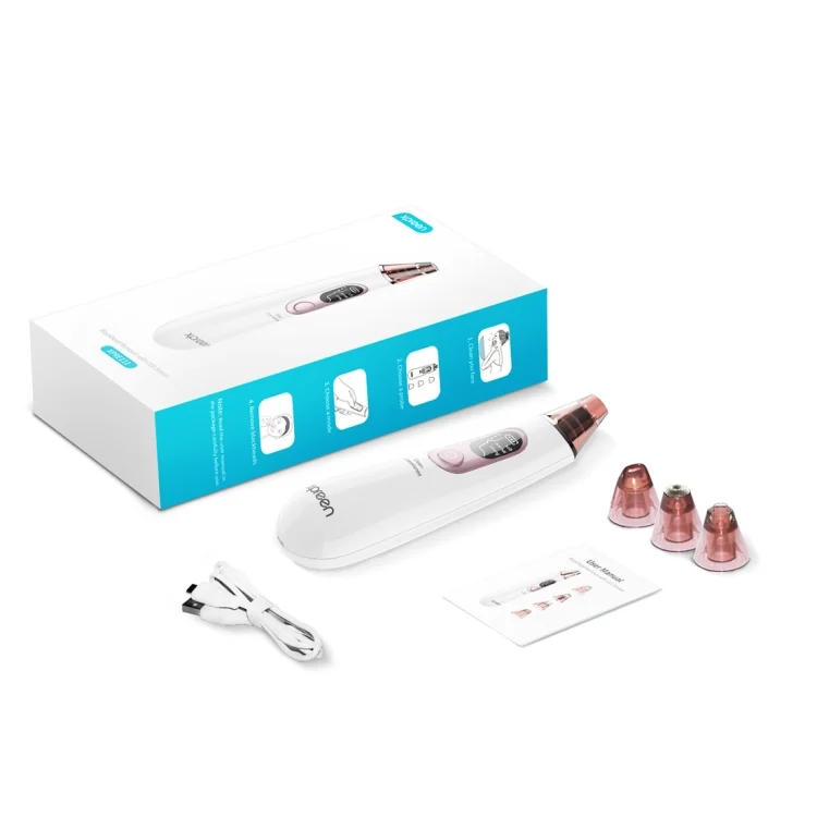 HCB0776_12.webp Xpreen Rechargeable Pore Cleanser Home Facial Beauty Device with LED Screen & 4 Probes - Image 13