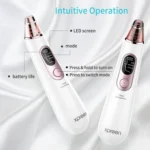 Xpreen Rechargeable Pore Cleanser Home Facial Beauty Device with LED Screen & 4 Probes - Image 6
