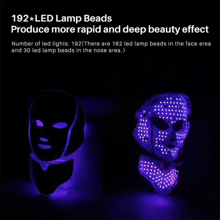 HCB0801A_10.webp 7 Color LED Facial Mask Photon Mask Skin Rejuvenation Face Beauty Machine, UK Plug - Image 11