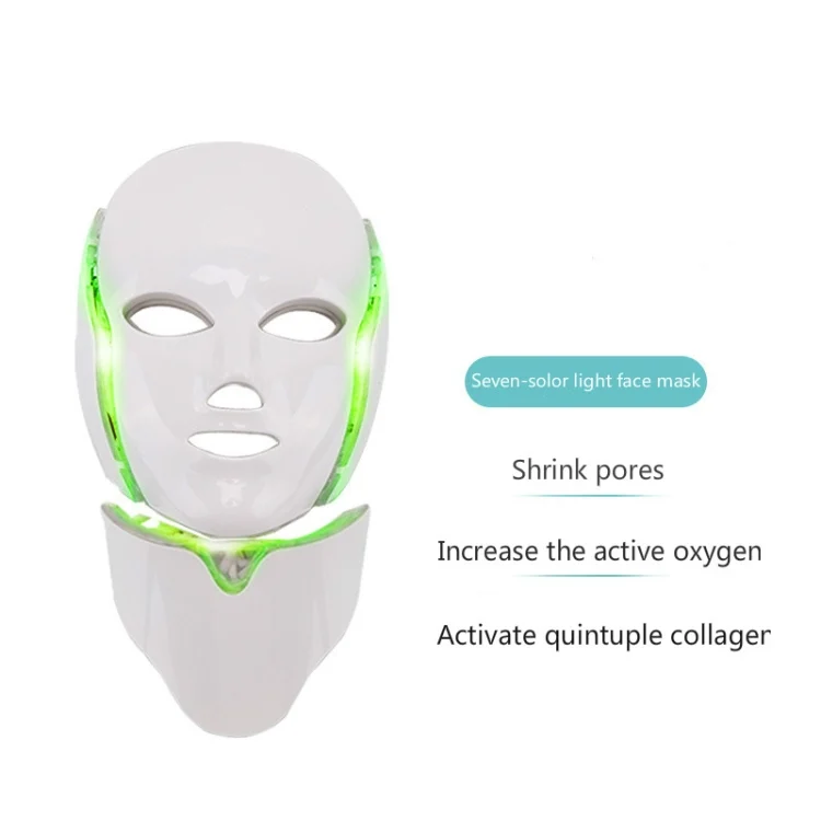 HCB0801A_3.webp 7 Color LED Facial Mask Photon Mask Skin Rejuvenation Face Beauty Machine, UK Plug - Image 4