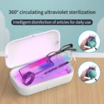 RQW-168 10W Wireless Charging Sterilization Box Smartphone Sterilizer UV Light Disinfection Cleaning Box - Image 2