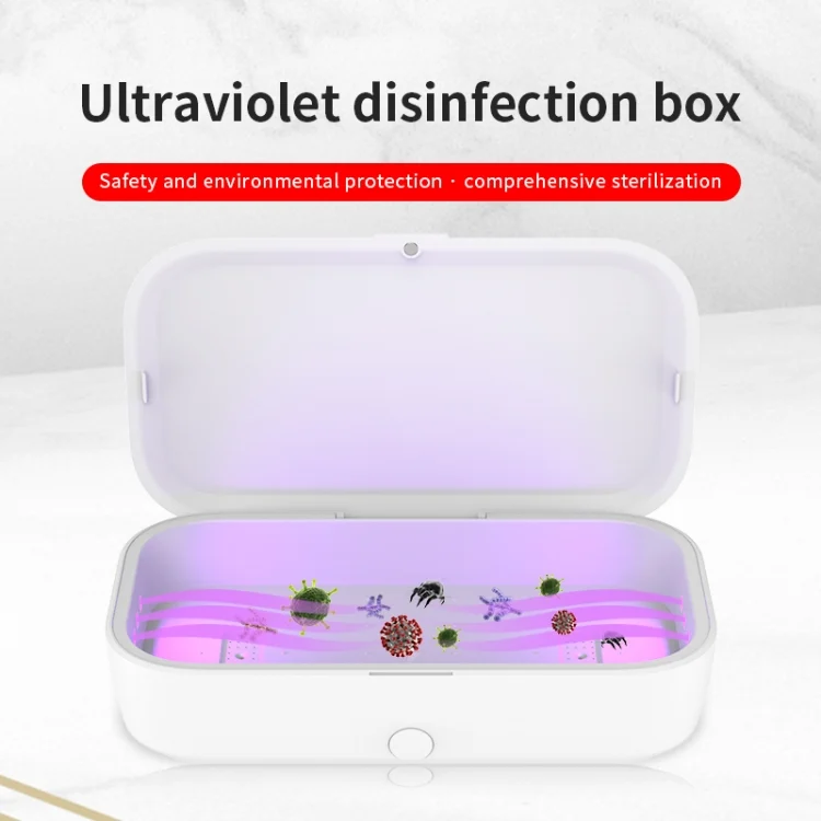 HCB1456W_3.webp RQW-168 10W Wireless Charging Sterilization Box Smartphone Sterilizer UV Light Disinfection Cleaning Box - Image 4