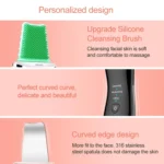 BLK-D016 Ultrasonic Beauty Shovel Skin Machine Vibration Household Facial Cleaning and Washing Massage Instrument Beauty Instrument - Image 8