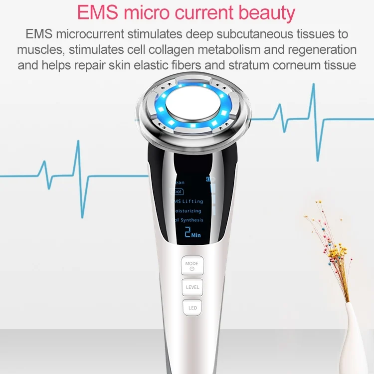 HCB2023F_3.webp BLK-D818 Facial Beauty Instrument Hot and Cold Color Skin Rejuvenation Instrument EMS Micro Current Beauty Introduction Instrument - Image 4