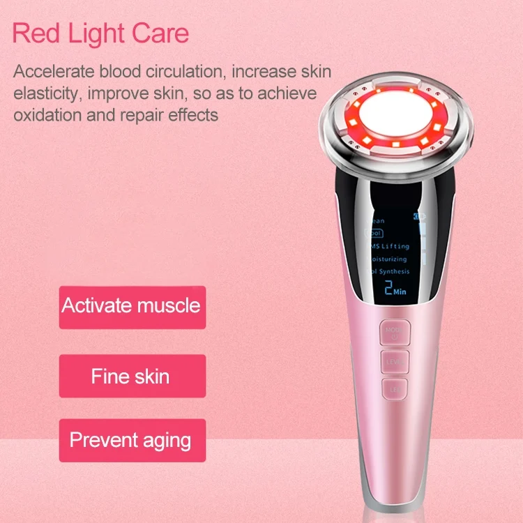 HCB2023F_7.webp BLK-D818 Facial Beauty Instrument Hot and Cold Color Skin Rejuvenation Instrument EMS Micro Current Beauty Introduction Instrument - Image 8