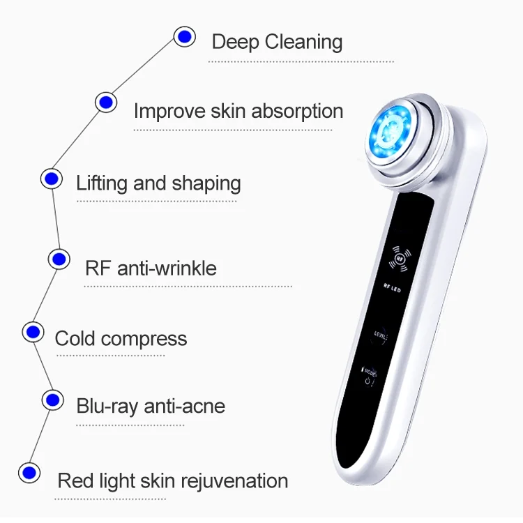 HCB2025F_3.webp BLK-D919 RF Instrument Facial Vibration Compact Lifting Massager Micro Current Beauty Instrument - Image 5