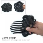 12# Wig Ball Head Flower Hairpin Hair Bag Wig Headband for Bride - Image 3