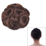 Wig Ball Head Flower Hairpin Hair Bag Wig Headband for Bride