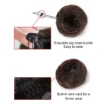 Wig Bun Flower Shape Hair Package Hair Disk(Chestnut) - Image 4