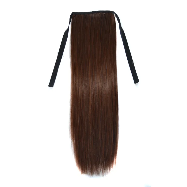 HCB2573FY_1.webp Natural Long Straight Hair Ponytail Bandage-style Wig Ponytail for Women,Length: 45cm - Image 2