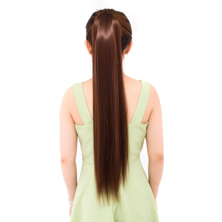 HCB2575B_3.webp Natural Long Straight Hair Ponytail Bandage-style Wig Ponytail for Women,Length: 75cm - Image 4