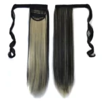 1BH613# Invisible Seamless Bandage-style Wig Long Straight Hair Wig Ponytail