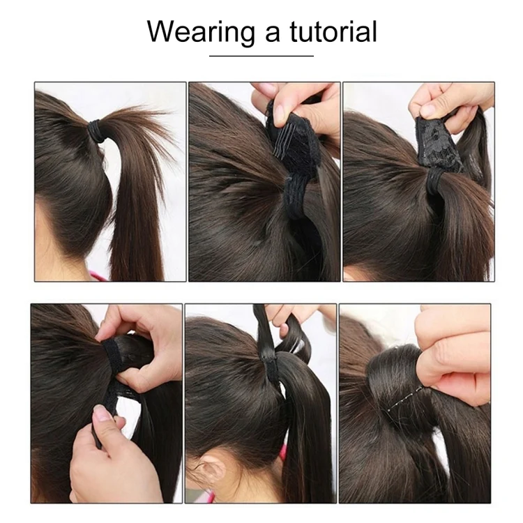 HCB257623_2.webp 18H613# Invisible Seamless Bandage-style  Wig Long Straight Hair Wig Ponytail - Image 3