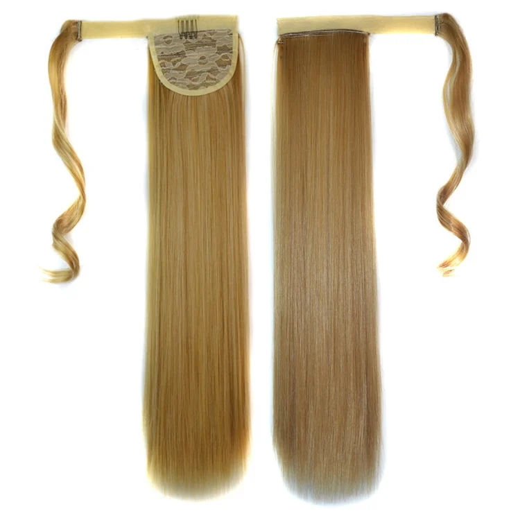 HCB257633_1.webp 27M613# Invisible Seamless Bandage-style  Wig Long Straight Hair Wig Ponytail - Image 2