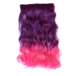 One-piece Seamless Hair Extension Piece Color Gradient Large Wave Long Curling Clip Type Hairpiece