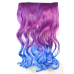 One-piece Seamless Hair Extension Piece Color Gradient Large Wave Long Curling Clip Type Hairpiece