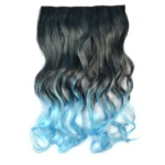 One-piece Seamless Hair Extension Piece Color Gradient Large Wave Long Curling Clip Type Hairpiece