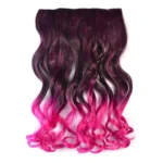 One-piece Seamless Hair Extension Piece Color Gradient Large Wave Long Curling Clip Type Hairpiece